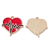 Alloy Enamel Pendants ENAM-C008-09KCG-1