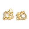 Eco-Friendly Brass Micro Pave Cubic Zirconia Pendants KK-M246-40G-2