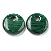 Natural Malachite Pendants G-Q185-01A-01-1