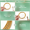 Brass Wire FIND-WH0170-40E-G-4