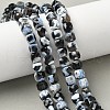 Natural Fire Crackle Agate Beads Strands G-H078-C49-6mm-02-1