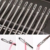 30Pcs Galvanized Iron Self Threading Hand Sewing Needles TOOL-NH0001-02A-1