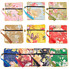   10Pcs 10 Colors Retro Square Cloth Zipper Pouches ABAG-PH0001-31-1