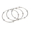 Tarnish Resistant 201 Stainless Steel Bangle Sets BJEW-O115-85P-1