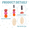 Wood & Wool Felt Car Air Vent Clips HJEW-DR00037-3