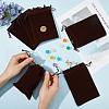 Beebeecraft Velvet Jewelry Drawstring Gift Bags ABAG-BBC0001-10C-03-3