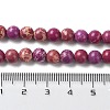 Synthetic Imperial Jasper Dyed Beads Strands G-D077-A01-01G-5