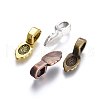 Tibetan Style Glue-on Flat Pad Bails TIBE-X0008-3