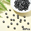Opaque Acrylic Horizontal Hole Beads SACR-YW0001-70P-1