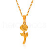 Stainless Steel Flower Pendant Necklaces for Women MR4365-2-2