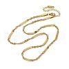 304 Stainless Steel Twisted Snake Necklaces for Women NJEW-M107-06G-2
