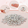 SOFPLATE 200Pcs Brass Rhinestone Spacer Beads RB-SP0001-01B-6