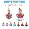Heart Glass Bottle Pendants PALLOY-CA00004-2