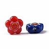 Printed Opaque Acrylic Beads X-OACR-E009-07B-3