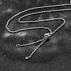 Non-Tarnish Adjustable 304 Stainless Steel Slider Necklaces NJEW-L156-003P-1