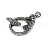 304 Stainless Steel Pendants STAS-V012-03AS-2