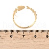 304 Stainless Steel Adjustable Open Cuff Rings for Women RJEW-Z089-04G-02-3