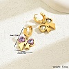 Fashionable Stainless Steel Bowknot Hoop Earrings AO5773-2-5