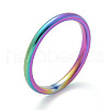 Ion Plating(IP) 304 Stainless Steel Plain Band Rings STAS-I160-E03-MC-4
