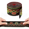 Embroidery Polyester Ribbon SRIB-WH0006-05-4