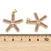 Brass Micro Pave Cubic Zirconia Pendants X-KK-S526-56G-3