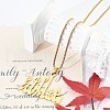 304 Stainless Steel Arabic Pendant Box Chain Necklaces for Women Men NJEW-R013-06G-2