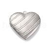 304 Stainless Steel Locket Pendants STAS-S171-13P-01-1