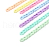 7 Strands 7 Colors Handmade Opaque Acrylic Curb Chain AJEW-JB00989-1