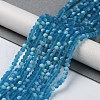 Transparent Glass Beads Strands EGLA-A034-T4mm-MB27-2