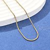 304 Stainless Steel Snake Chain Necklaces NJEW-F248-02B-G-1