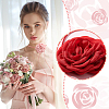 AHADERMAKER 5Pcs 5 Colors Cloth Flower Collar Choker Necklaces AJEW-GA0007-38-5