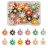 Craftdady 48Pcs 12 Colors Light Gold Plated Alloy Pendants ENAM-CD0001-17-2