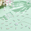 SUNNYCLUE 30Pcs Brass Glue-on Flat Pad Bails KK-SC0005-43-4