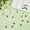 SUPERFINDINGS 120Pcs 6 Colors Tibetan Style Brass Stamping Blank Tag Charms FIND-FH0009-57-5