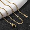 304 Stainless Steel Lumachina Chain Necklaces NJEW-F248-17A-G-3