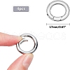 Unicraftale Ring Smooth 304 Stainless Steel Spring Gate Rings STAS-UN0007-25P-3