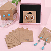 SOFPLATE 100Pcs Paper Ear Stud Display Card Holders CDIS-SP0001-06-4
