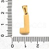 Golden 304 Stainless Steel Pendants STAS-K300-01G-L-3