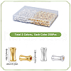 SOFPLATE 400Pcs 2 Colors Alloy Beads FIND-SP0002-39A-2