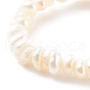 Natural Cultured Freshwater Pearl Beaded Stretch Rings RJEW-JR00348-04-3