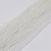 Natural White Moonstone Beads Strands G-E352-01-1