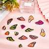 SUNNYCLUE 56Pcs 14 Style Printed Translucent Acrylic Pendants OACR-SC0001-11-4