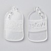 Transparent Acrylic Pendants TACR-O003-02-2