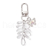 Glass Teardrop Pendant Decorations HJEW-JM03254-3