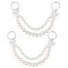 Beebeecraft 2Pcs ABS Plastic Pearl Pendant Decorations DIY-BBC0002-26-1