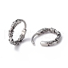 316 Stainless Steel Thorns Hoop Earrings for Men Women EJEW-C045-05-2