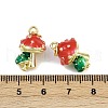 Brass Enamel Pendants KK-H072-18G-15-3