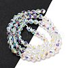 Electroplate Glass Beads Strands GLAA-A014-02B-2