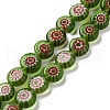 Handmade Millefiori Lampwork Beads Strands LAMP-G164-12D-1