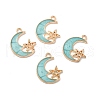 Alloy Enamel Pendants ENAM-S121-061E-G-2